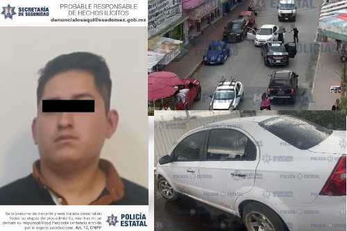 Video: Persiguen y capturan a probable ladrón de por lo menos 6 vehículos en Ecatepec